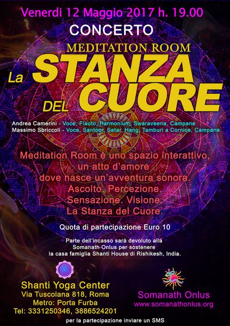 Meditation Room La stanza del Cuore Andrea Camerini Massimo Sbriccoli Shanti Yoga Center Roma