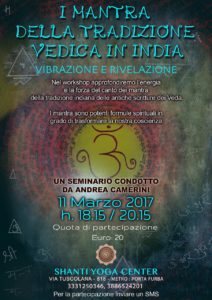 I mantra della tradizione dedica in India - seminario di Andrea Camerini