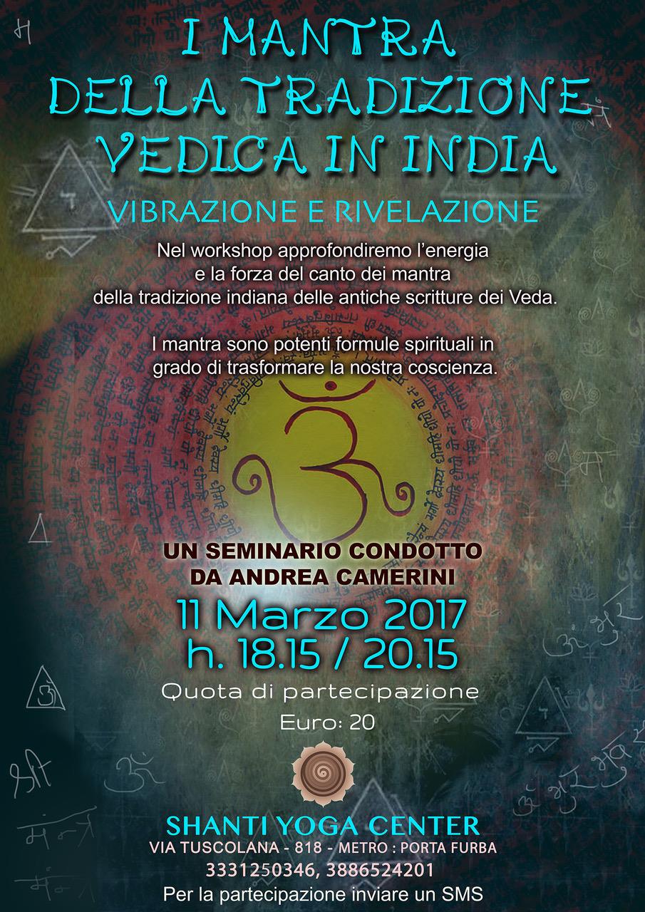 I mantra della tradizione dedica in India - seminario di Andrea Camerini