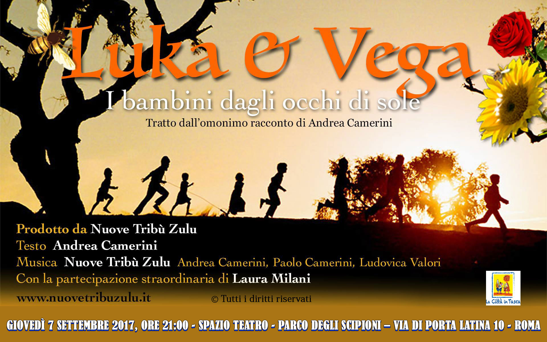 LUKA & VEGA "I Bambini dagli Occhi di Sole", spettacolo-concerto | 7 Settembre 2017, Roma