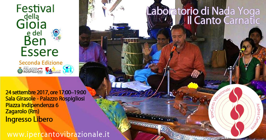 Laboratorio di Nada Yoga. Il Canto Carnatic - Zagarolo